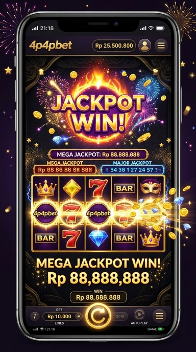Tampilan antarmuka pengguna aplikasi 4p4pbet yang sederhana.